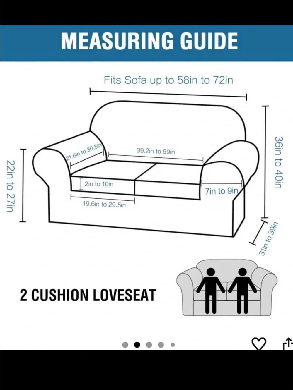 New velvet Two-Seater Sofa loveseat Slipcover Chocolate Brown